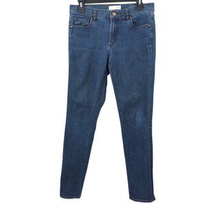 Loft Modern Skinny Jeans Womens Size 28/6 Mid Rise Dark Wash Stretch Denim